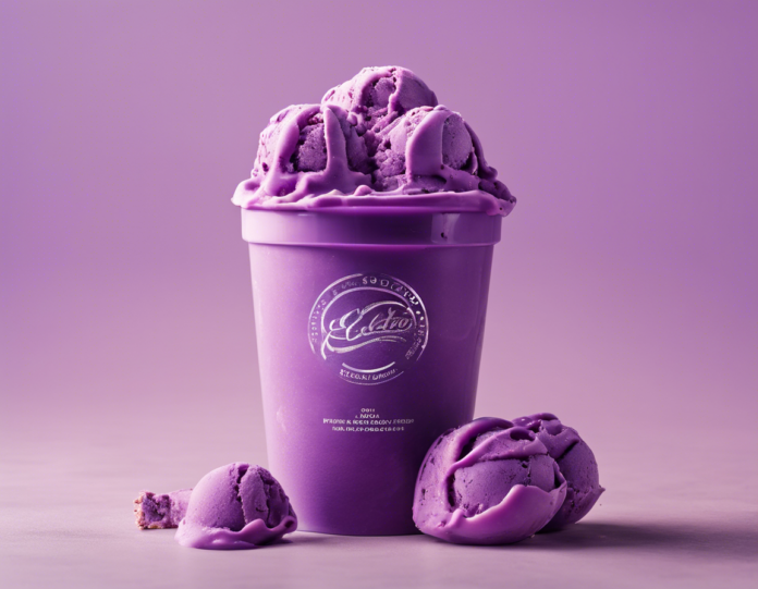 Indulge in Delicious Purple Gelato Delights